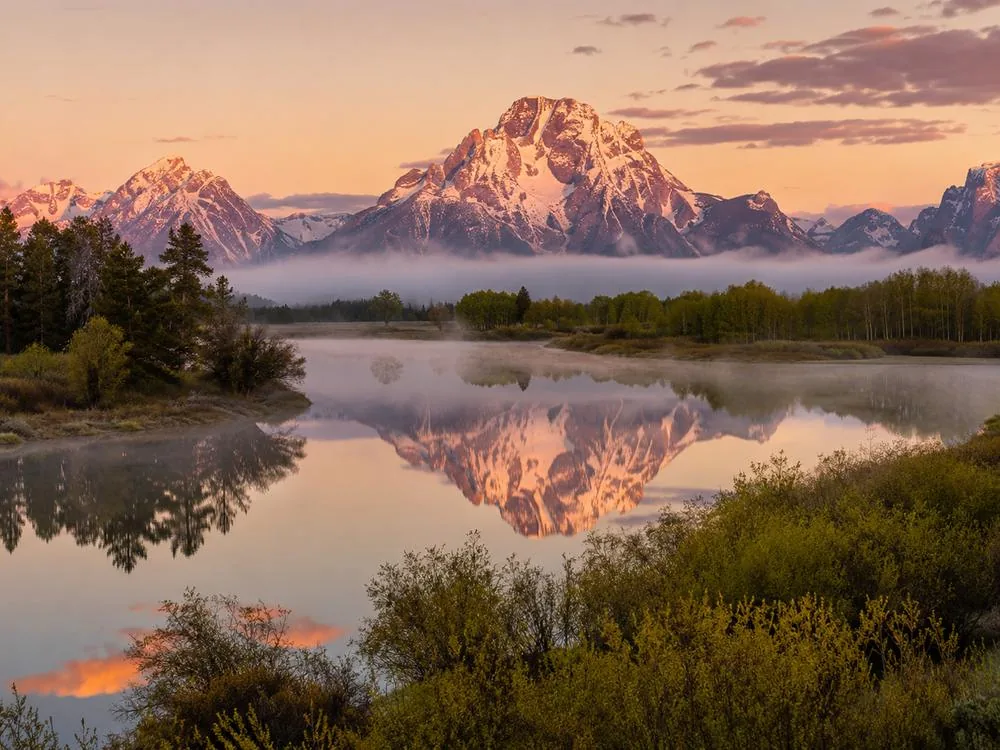 Oxbow Bend sul fiume Snake nel Parco Nazionale di Grand Teton