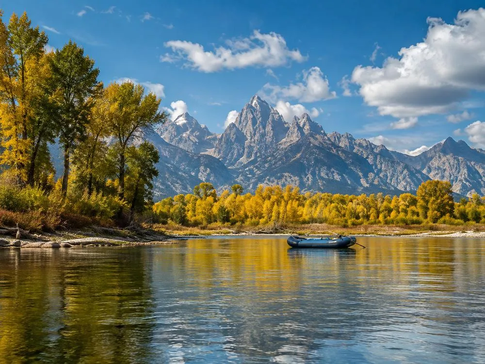 Il fiume Snake che attraversa Jackson Hole